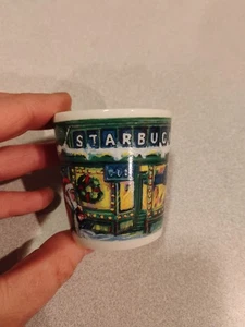Starbucks First Storefront Pikes Place Espresso Shot Glass  - Picture 1 of 6