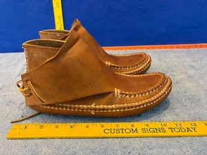 Carl Dyer Rendezvous Marrón Piel de Búfalo Mocasines Traseros de Encaje Hombre 9-10? - Imagen 1 de 23