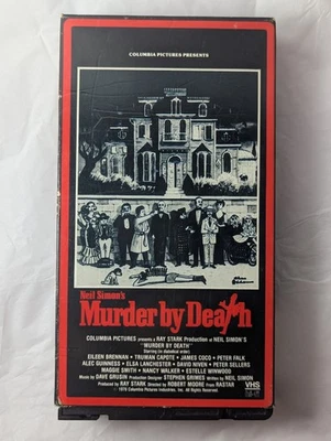 Murder by Death (1976) (VHS, 1988) HiFi Peter Faulk, Maggie Smith, Truman Capote Foto 1 de 3