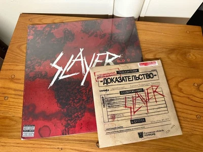 Slayer World Painted Blood LP Vinyl 180 Gram with Bonus Psychopathy Red Single - Image 1 of 4