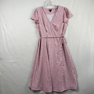 Ann Taylor Wickelkleid Gr. 6 Ditsy Blumen Flatterärmel Fee Kokette Karriere - Bild 1 von 12
