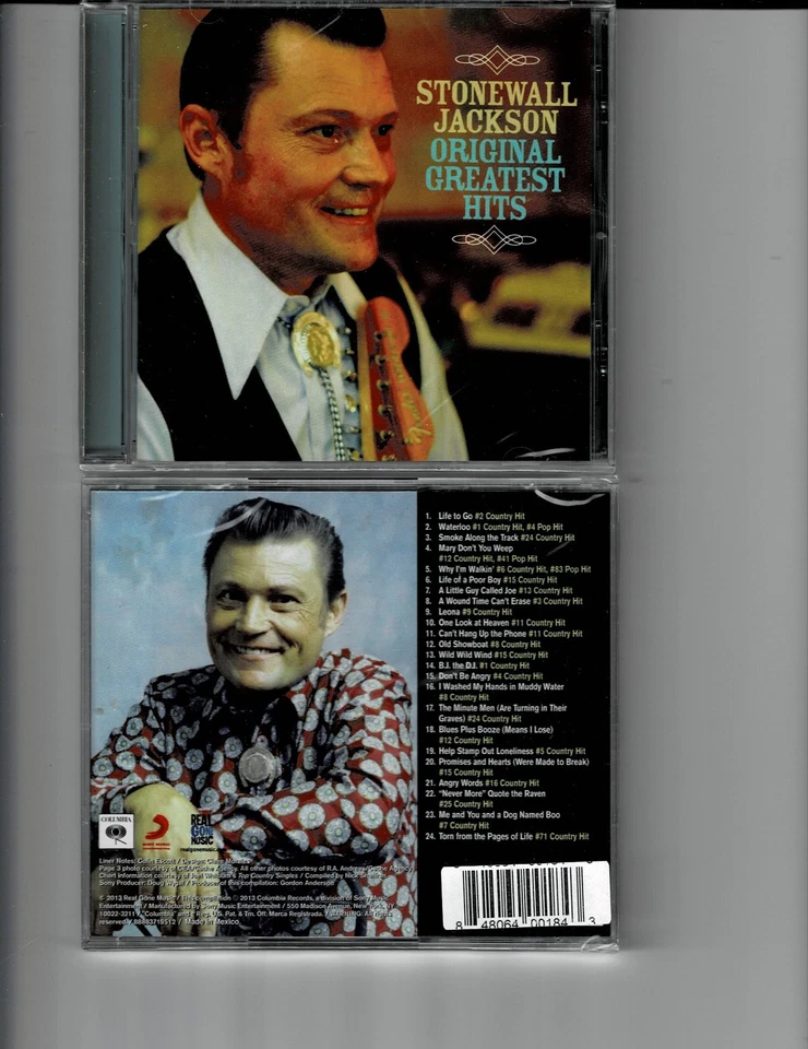 STONEWALL JACKSON - ORIGINAL GREATEST HITS  (CD 2013)   NEW *24 TRACKS* Foto 1 de 1