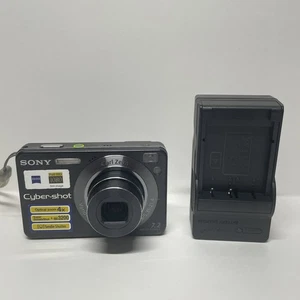 Sony Cyber-shot DSC-W120 7.2MP Digital Camera Black Tested w/ Battery - Picture 1 of 14