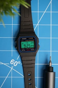 Casio F91W Custom "Radar" Green Color Tint Mod - Picture 1 of 3