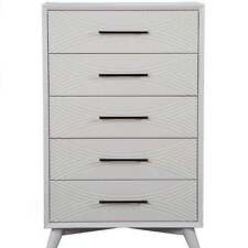 Tranquility White 5 Drawer Chest