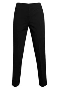 LEGGIADRO sz 12 Black Viscose Knit High Waist Side Zip Tapered Leg Pants NEW - Picture 1 of 5