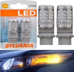 Sylvania LED Light 3156 Amber Orange Two Bulbs Front Turn Signal Replacement EO - Picture 1 of 12