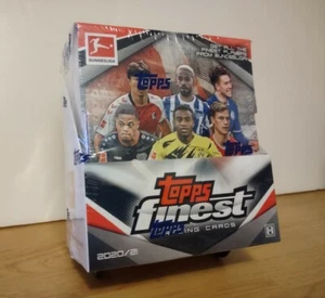 2020-21 Topps Finest Bundesliga Soccer Hobby Master Box nuovo sigillato 2 auto - Foto 1 di 7