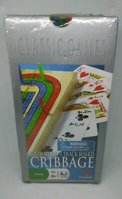 Cardinal Cribbage Game Solid Wood 3 Track Board Classic Games New Sealed  - Image 1 of 4