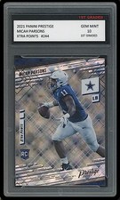 MICAH PARSONS 2021 PANINI PRESTIGE XTRA POINTS 1ST GRADED 10 ROOKIE CARD COWBOYS