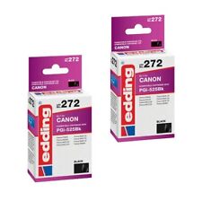 2x Original edding Encre Cartouche 272 pour Canon PGI-525 BK Pixma IP 4720 4940