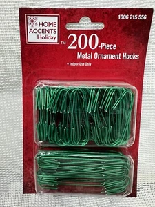 Home Accents Holiday 200 Piece Metal Ornament Hooks NEW - Picture 1 of 3
