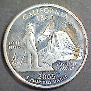 2005S Silver Proof California State Quarter - Picture 1 of 2