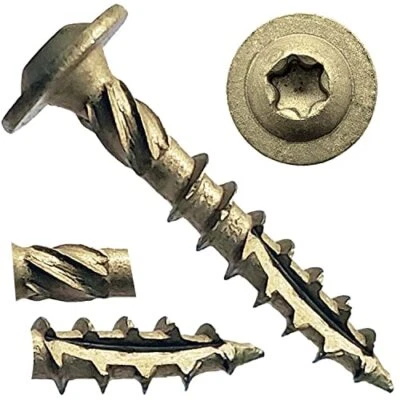 JAKE SALES #14 x 1-1/2" Construction Lag Screw Exterior Coated Torx/Star Drive Heavy Dut...