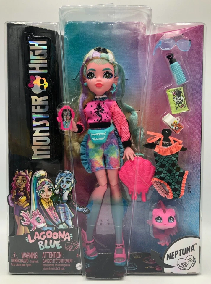 Monster High Doll Lagoona Blue accessories HHK55 Mattel