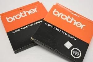 Brother 7020 Typewriter Correctable Film Ribbon Cassette 2pcs Black - NOS - Picture 1 of 6