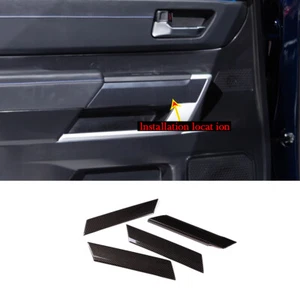 Carbon Fiber Inner Door Panel Trim Strip For Toyota Tundra /Sequoia 2022-2023 - Picture 1 of 12