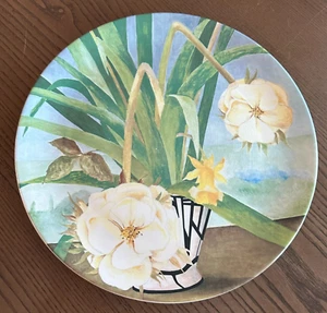 Florero y florero francés Gien Francia 12"" plato de pastel Il Etait Une Fois - Imagen 1 de 3