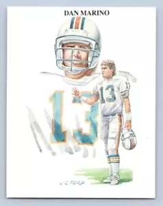 Dan Marino 1989 Reino Unido TV-4NFL todos los tiempos grandes mariscales de campo 20 Miami Dolphins - Imagen 1 de 2