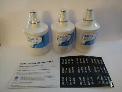 3 Pack Aqua Crest "Premium" Water Filters - Samsung AQF-00003G - New & Sealed! - Image 1 of 2