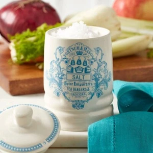 Fortnum Mason Ceramic Spice Pot Jar Crock- Cornish Sea Salt EXP 2026 - Picture 1 of 2