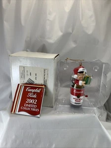 2002 Campbell's Soup Kids - Kid In The Can Ornament - In Box - Picture 1 of 8