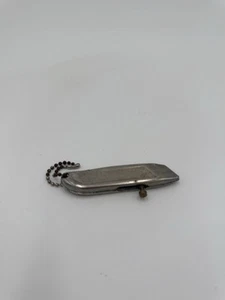 Vintage Retractable Utility Knife Steel Box Cutter with Chain Industrial Tool - Picture 1 of 13