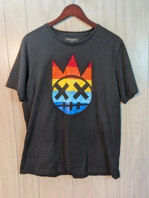 Cult Of Individuality 衬衫男式大号黑色彩虹Shimuchan图案T恤 — 第 1/4 张图片