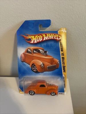 CUSTOM '41 WILLYS COUPE 1/64 HOT WHEELS 2009 NEW MODELS 25/42 ORANGE 025/190 - Image 1 of 2
