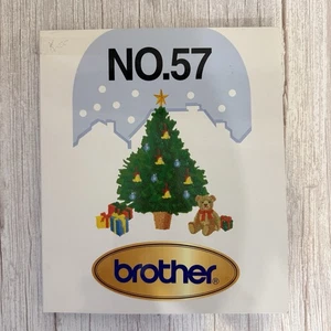 Brother Embroidery Card No 57 Merry Christmas Designs Santa Wreath Snowflake - Picture 1 of 12