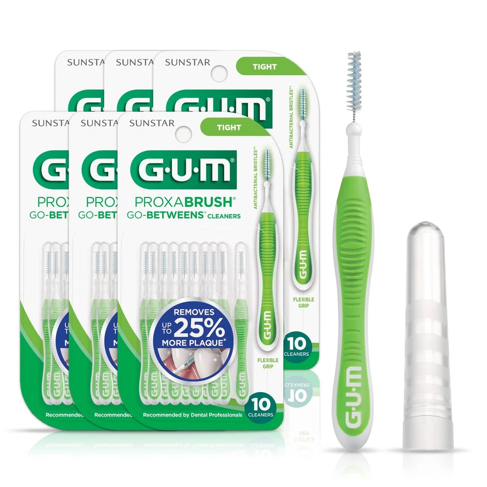 GUM Proxabrush Go-Betweens - Apretado - Cepillos interdentales - Abolladura de cerdas suaves... Foto 1 de 4