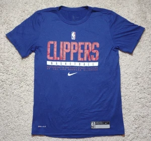 NIke Los Angeles Clippers Shirt Men's Small Blue Short Sleeve NBA Basketball - Picture 1 of 8