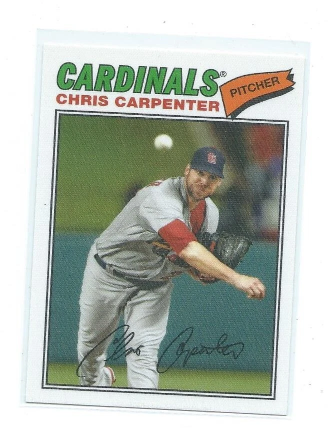2012 Topps Archives-Chris Carpenter Cloth Sticker #77C CC-St. Louis Cardinals - Image 1 of 1