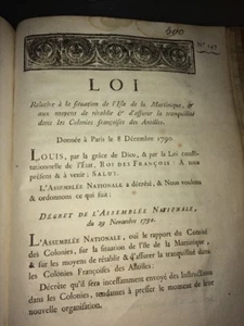 SITUATION DE L’ISLE DE LA MARTINIQUE.RÉVOLUTION. DOC. DE 1790 IMPRIMERIE ROYALE. - Imagen 1 de 2