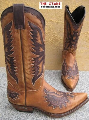 Sendra Boots 7106 hellbraun Cowboystiefel Westernstiefel Handmade Gr. 38 bis 45 - Bild 1 von 4