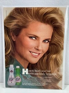 Vintage 1985 Print Ad Christie Brinkley Prell Genuine Magazine Advertisement - Picture 1 of 4