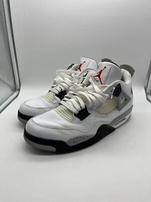 Jordan 4 Retro OG Mid White Cement Sneakers SIZE 13 - Image 1 of 4