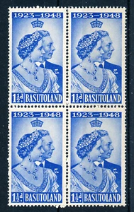 BASUTOLAND 1948 ROYAL SILVER WEDDING SG36 BLOCK OF 4 MNH - Picture 1 of 1