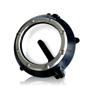 Crankcase Clutch Clear Cover Crankcase Fantic Caballero 500 Black Silver SEPTAR - Picture 1 of 2