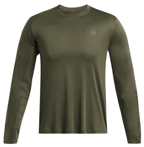 Under Armour 1383574 UA Men's Fish Pro ISO-Chill Marine OD Green Crew Neck Shirt - Picture 1 of 3