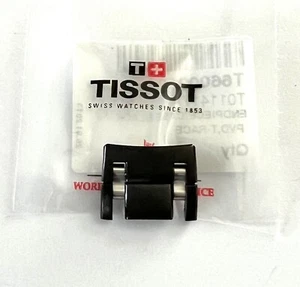 Original Tissot T-Race T011417A Black / Silver END-PIECE For Watch Band Bracelet - Picture 1 of 3
