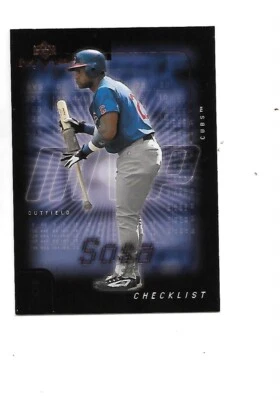 Sammy Sosa 2002 Upper Deck MVP Baseball Card Checklist #297 - Image 1 of 2