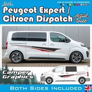 Peugeot Expert SWB/LWB Despacho Rayas Laterales Calcomanías Adhesivo Furgoneta Gráficos 042 - Imagen 1 de 5