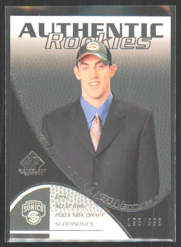 2003-04 SP Game Used Edition Nick Collison Rookie /999 #118 - Image 1 of 2