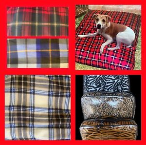 Animal Print Dog Pet Bed Mattress 36" x 27" Washable Luxurious Fleece New
