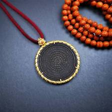 Gandhanra Handmade Tibetan Buddhist Amulet,Om Badge, Mantra of Om Mani Padme Hum