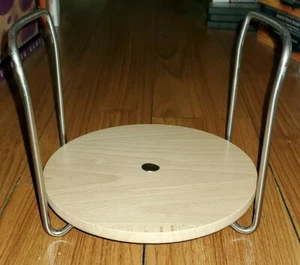 IKEA Variera Plate Holder Bamboo Stainless Steel Adjustable Rack - Picture 1 of 3