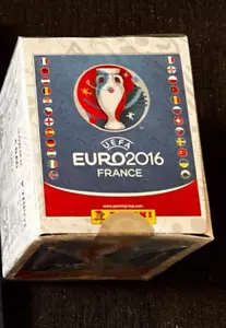 PANINI DISPLAY BOITE BOX 50 PACKETS POCHETTES UEFA EURO 2016 RARE - Foto 1 di 3
