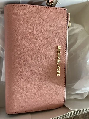 MICHAEL KORS Pink Leather Jet Set Travel Tote Handbag - Image 1 of 4