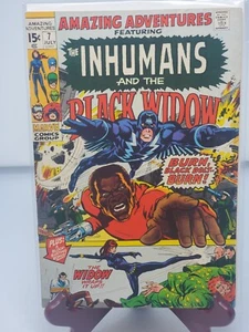 Amazing Adventures Inhumans Black Widow #7 Marvel 1971 Neal Adams Art 6.0 NICE - Picture 1 of 10
